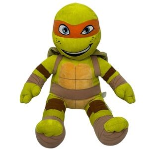 Build A Bear TMNT Michael Angelo 2 Faced with Shell 18” 2016 Plush